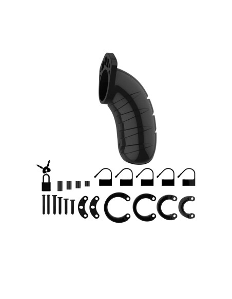 Model 04 Chastity Cock Cage Black - 11,5 cm