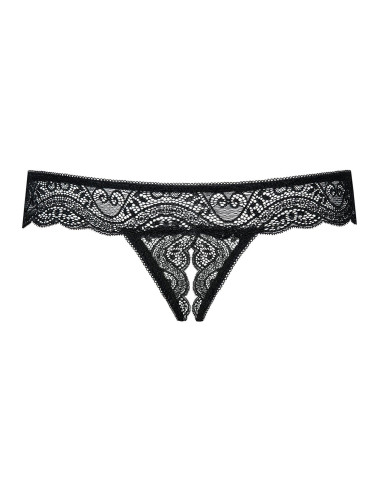 Bielizna- Miamor stringi otwarte czarne XXL