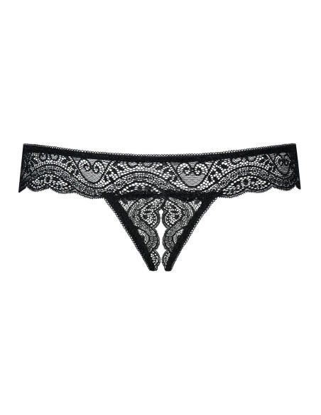 Bielizna- Miamor stringi otwarte czarne XXL