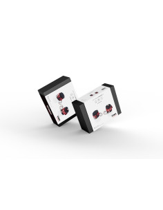 Kajdanki- Cuffs Crazy Horse Red, Small 2