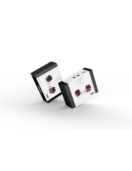 Kajdanki- Cuffs Crazy Horse Red, Small
