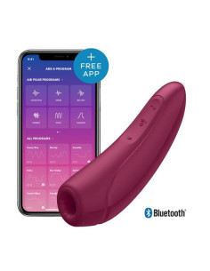Wibrator - Curvy 1+ Air Pulse Stimulator + Vibration Rose Red 2