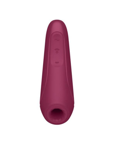 Wibrator - Curvy 1+ Air Pulse Stimulator + Vibration Rose Red