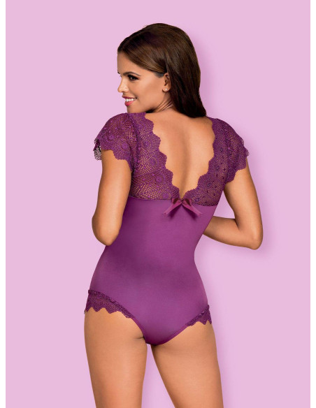 Bielizna-Moketta body fioletowe  S/M