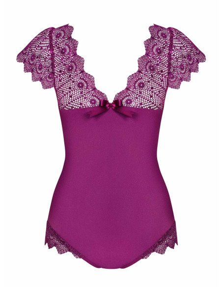 Bielizna-Moketta body fioletowe  S/M