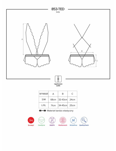 Bielizna-853-TED-1 body  S/M