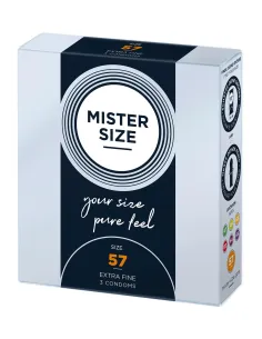 MISTER SIZE 57mm Condoms 3pcs Natural