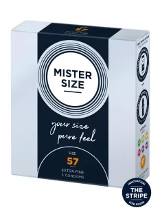 MISTER SIZE 57mm Condoms 3pcs Natural 2
