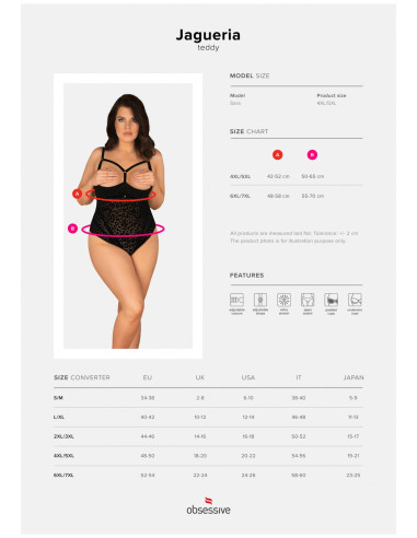 Bielizna-Jagueria body otwarte 6XL/7XL