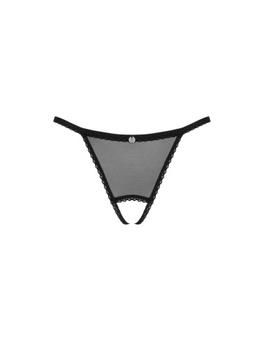 Celia Noir crotchless thong XL/2XL