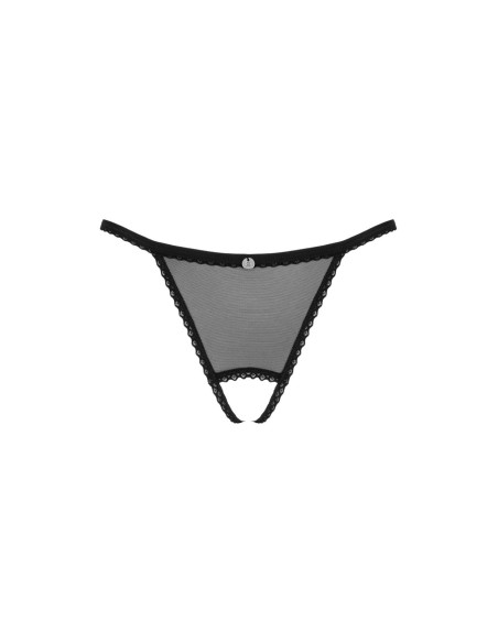 Celia Noir crotchless thong XL/2XL