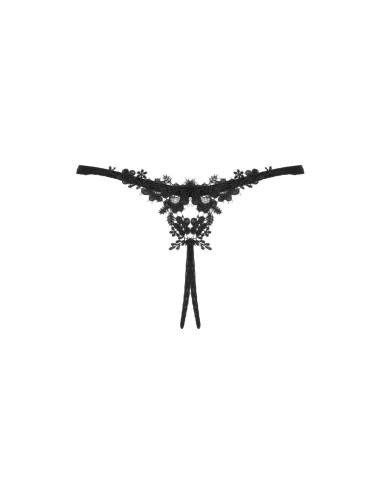 Celia Noir crotchless thong XL/2XL