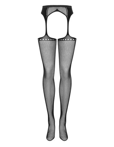 Bielizna-Garter stockings S314 czarny  S/M/L
