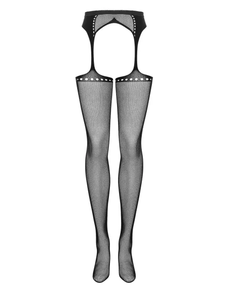 Bielizna-Garter stockings S314 czarny  S/M/L