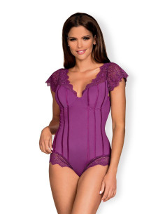 Bielizna-Moketta body fioletowe L/XL