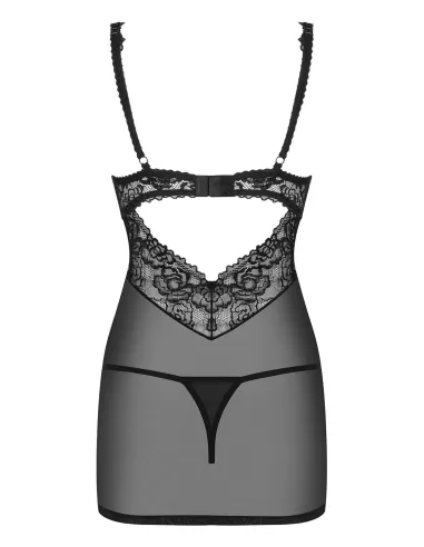 Bielizna- 867-CHE-1 koszulka i stringi  S/M
