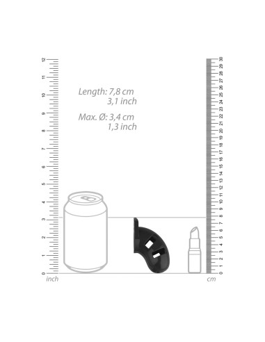 Model 13 Chastity Cock Cage Black - 6,5 cm