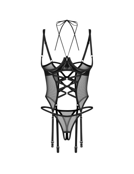 Dominna gorset i stringi otwarte 2XL/3XL