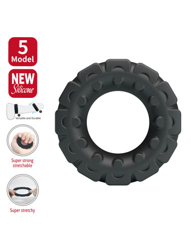 Crazy Bull Laiden Super Soft Silicone Cock Ring – Black