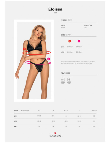 Eloissa komplet 2-częściowy L/XL