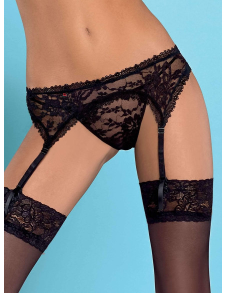 Bielizna-Catia pas do pończoch i stringi L/XL