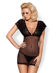 Bielizna-821-CHE-1 koszulka i stringi L/XL