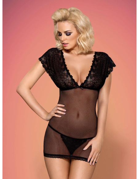 Bielizna-821-CHE-1 koszulka i stringi L/XL