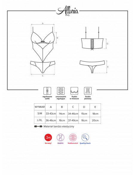 Bielizna-Alluria body L/XL