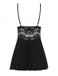 Bielizna-810-BAB-1 babydoll i stringi czarna  S/M 2