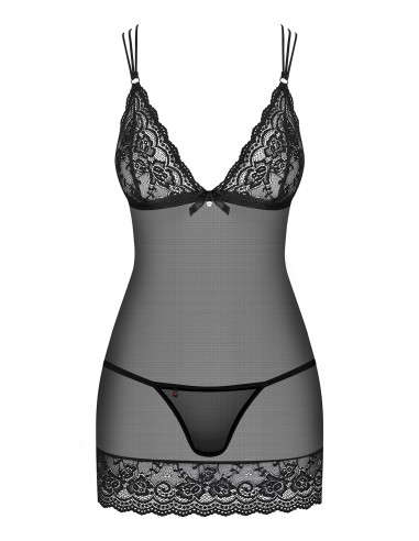 Bielizna-854-CHE-1 koszulka i stringi L/XL