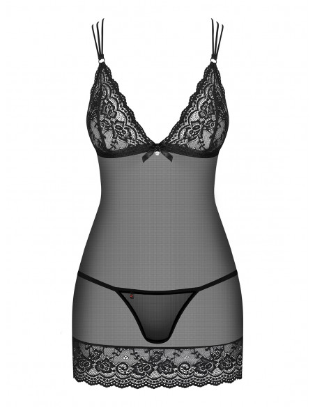 Bielizna-854-CHE-1 koszulka i stringi L/XL