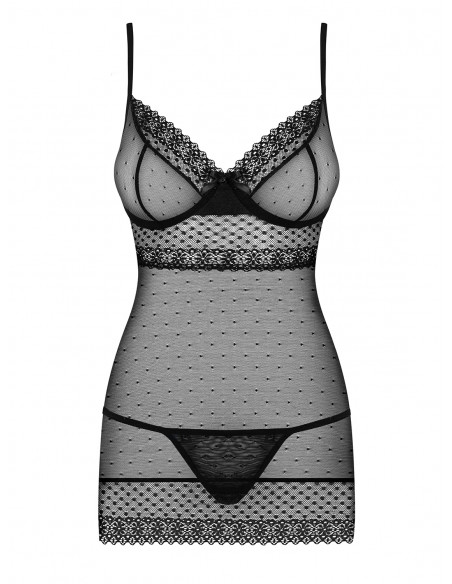 Bielizna-817-CHE-1 koszulka i stringi L/XL