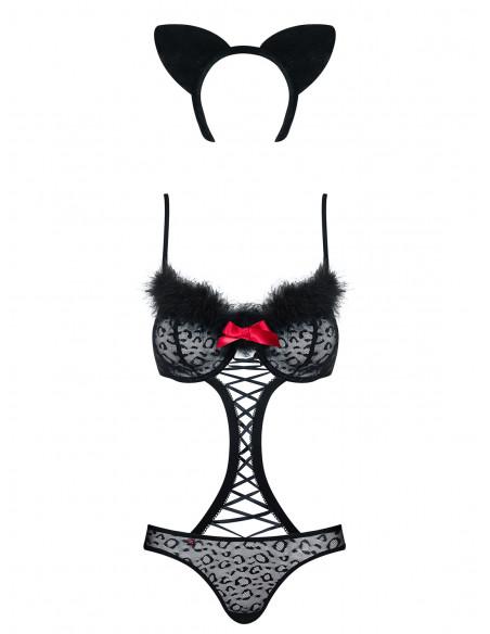 Bielizna-Gepardina kostium 3-częściowy L/XL