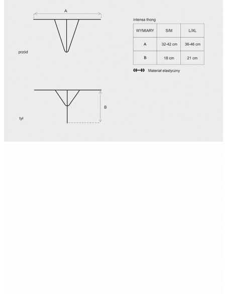 Bielizna-Intensa stringi L/XL