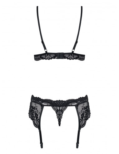 Bielizna-810-SEG-1 komplet 3-częściowy czarny L/XL