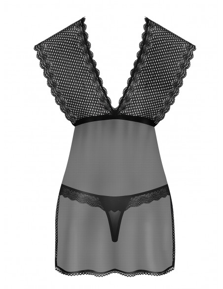 Bielizna-857-BAB-1 babydoll i stringi  S/M