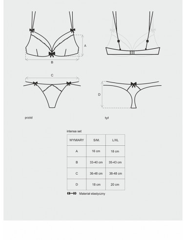 Bielizna-Intensa komplet  S/M