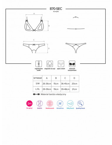 Bielizna-870-SEC-3 komplet 2-częściowy L/XL