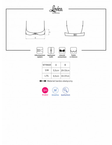 Bielizna-Lovica półbiustonosz  S/M
