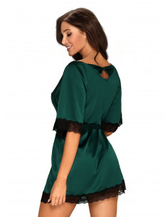 Bielizna-Sensuelia szlafrok zielony XXl 2