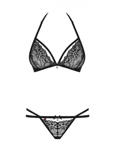 Bielizna-838-SET-1 komplet 2-częściowy czarny L/XL