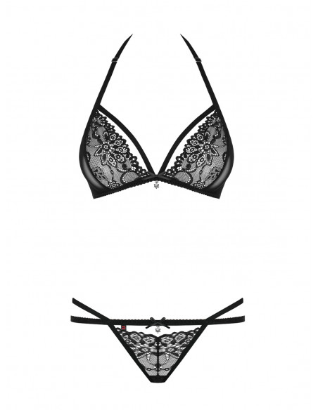 Bielizna-838-SET-1 komplet 2-częściowy czarny L/XL