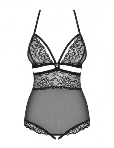 Bielizna-838-TED-1 body otwarte czarne  S/M