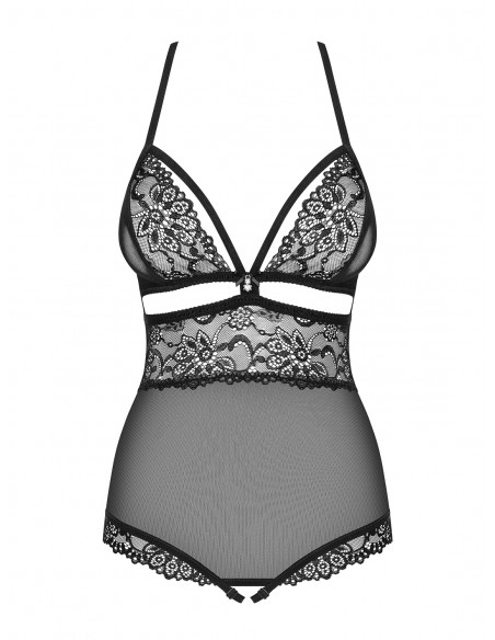 Bielizna-838-TED-1 body otwarte czarne  S/M