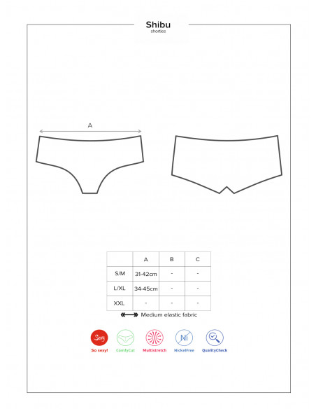 Bielizna-Shibu szorty czarne L/XL