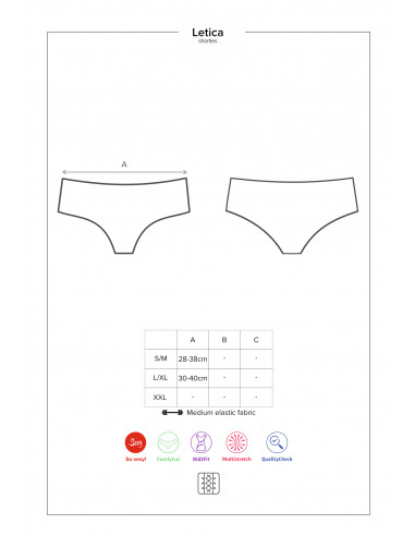 Bielizna-Letica szorty czarne L/XL