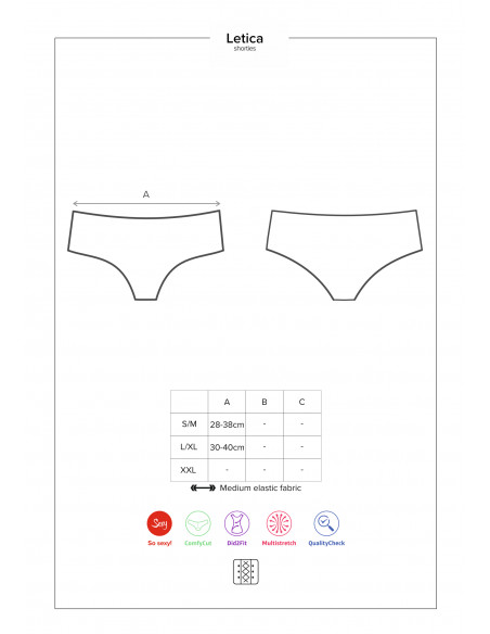Bielizna-Letica szorty czarne L/XL
