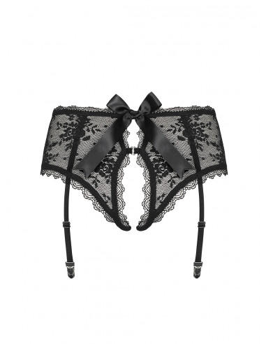 Bielizna-Behindy pas do pończoch czarny L/XL