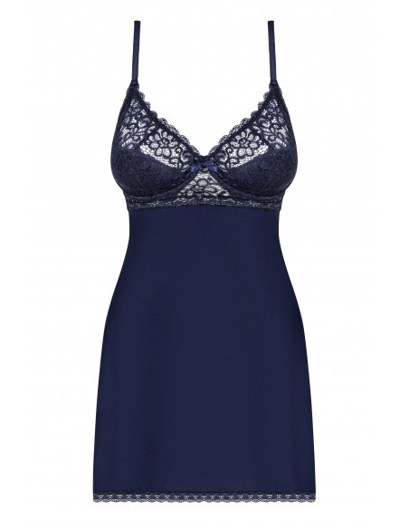 Bielizna-Drimera babydoll i stringi niebieska XXL