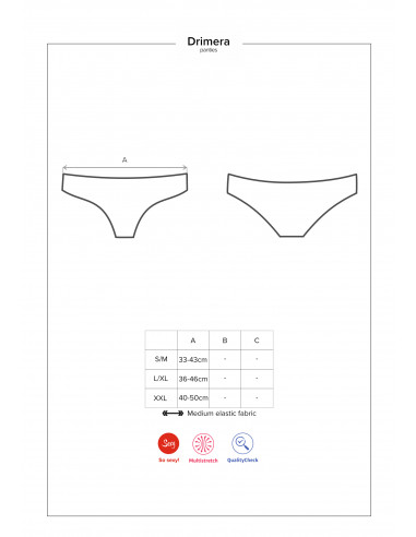 Bielizna-Drimera figi niebieskie  S/M